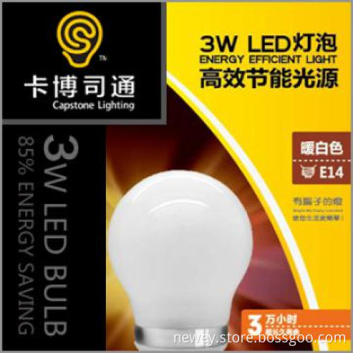 Quality Guarantee E27 LED Bulbs 3w